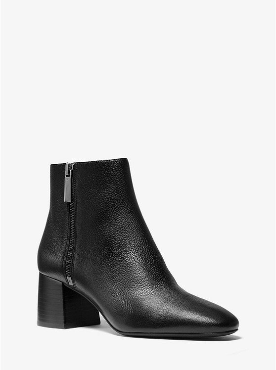 Alane Pebbled Leather Ankle Boot