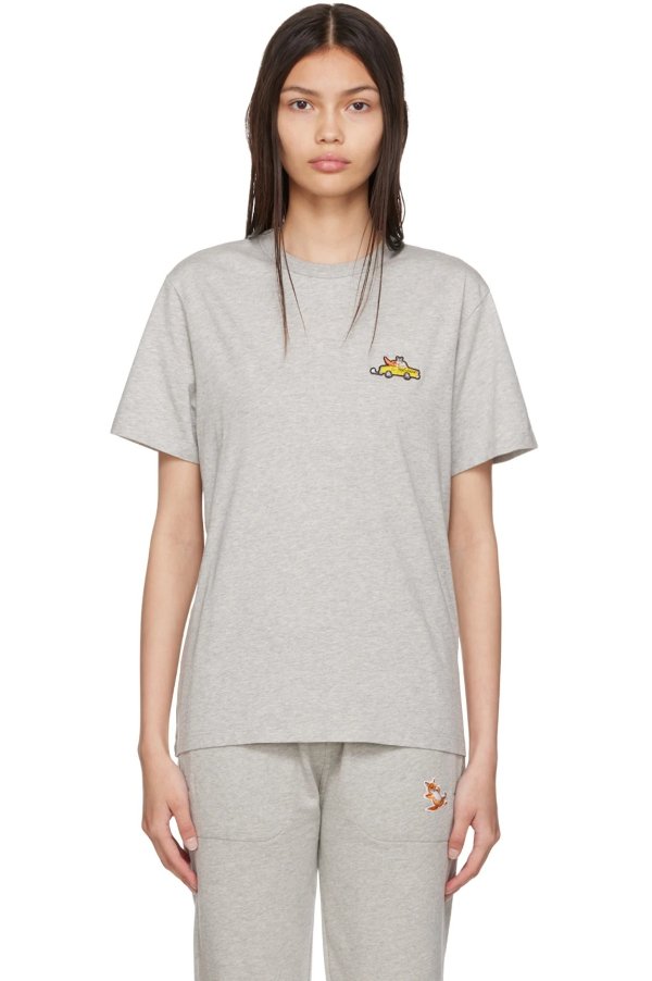 Gray Olympia Le-Tan Taxi T-Shirt