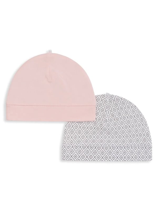 Baby’s 2-Pack Bunny Cotton Hats