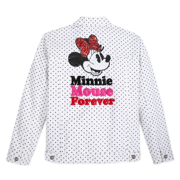 Minnie Mouse Denim Jacket for Women – White | shopDisney