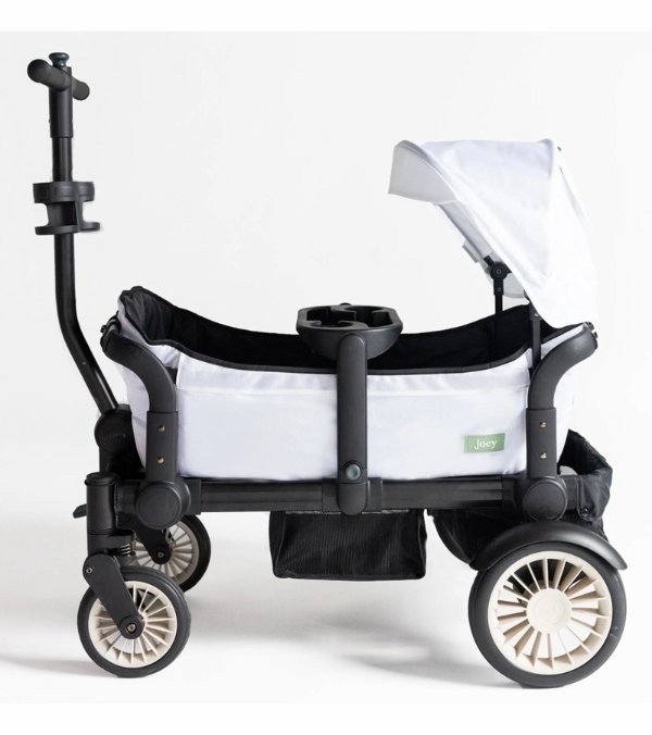 Joey (2 Seater) Stroller Wagon with 1 Canopy - White