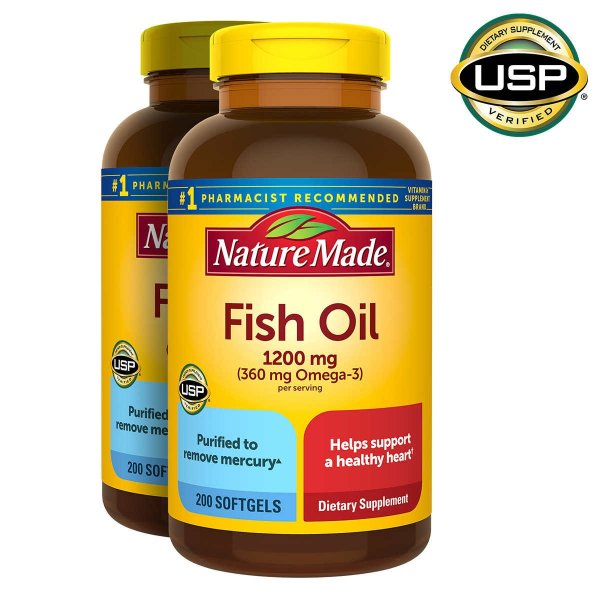 Made Fish Oil 1200 mg., 400 Softgels