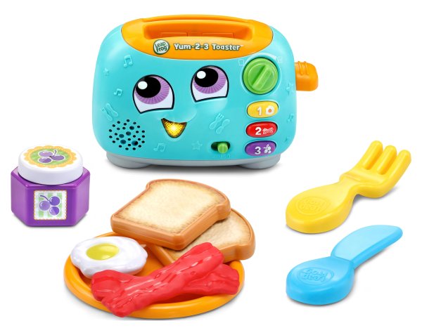 Yum-2-3 Toaster, Multicolor Imaginative Play Learning Toy for Toddlers