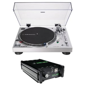 Audio-Technica LP120X + Mackie MDB-USB Stereo Box
