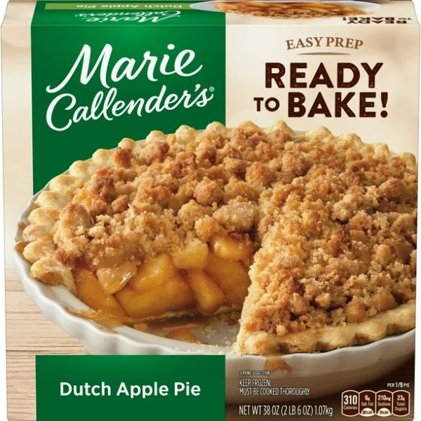 Marie Callender's Dutch Apple Pie, 38 Oz (Frozen)