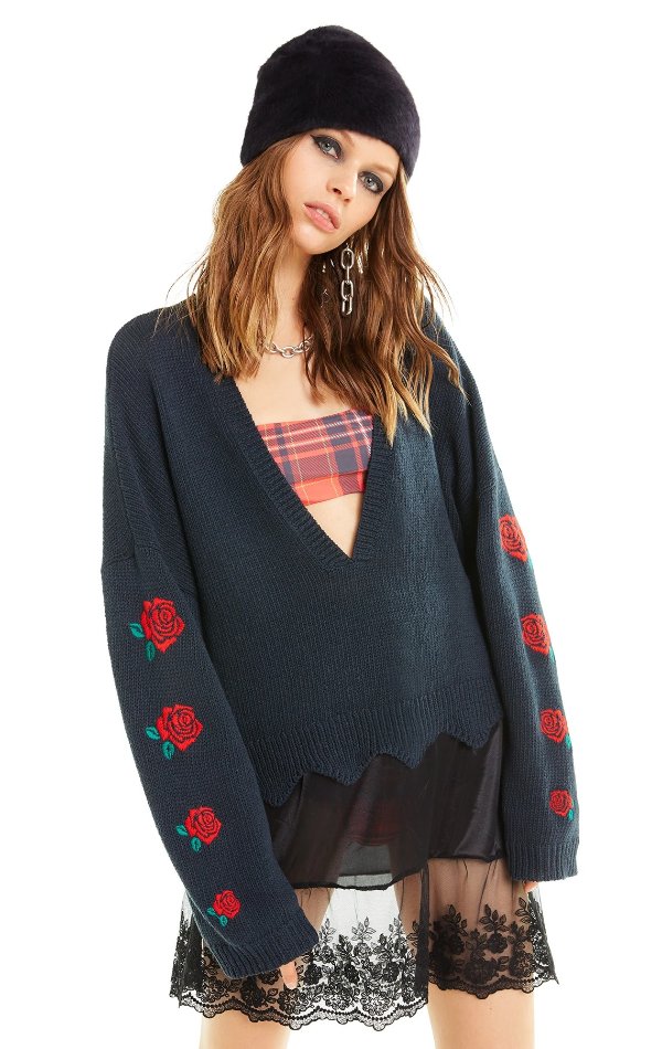 Palmetto Roses Sweater 