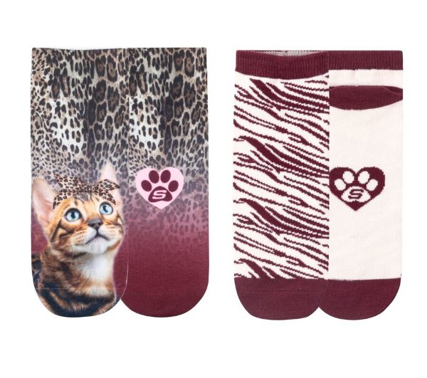 2 Pack BOBS Leopard Cat Socks