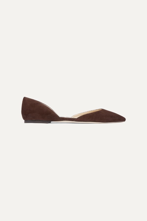 Esther suede point-toe flats