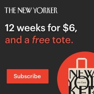 12 weeks for $6 + Free tote! @The New Yorker