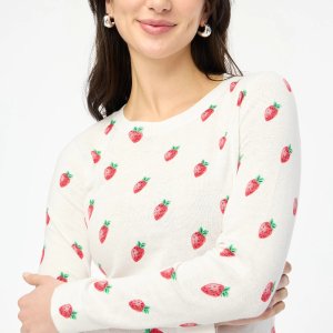 J.CrewStrawberry Teddie sweater