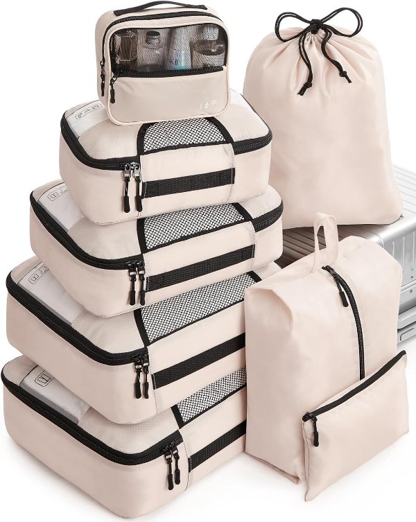 8 Pack Set of Storage Bags