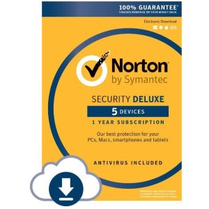 Norton 赛门铁克 诺顿 豪华安全套件 激活码 1年期 可用于5台设备