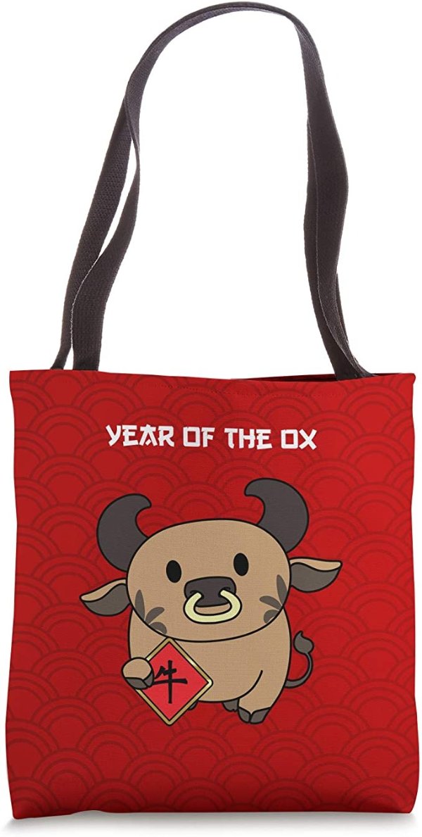 Year of The Ox Chinese Zodiac Lunar new year Tote Bag