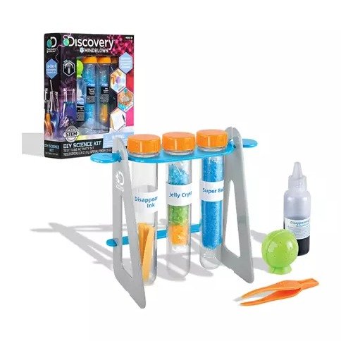 Test Tubes Science 14-Piece Kit with 3 Educational Experiments