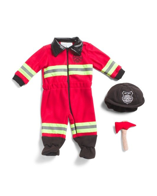 婴儿消防员装扮服