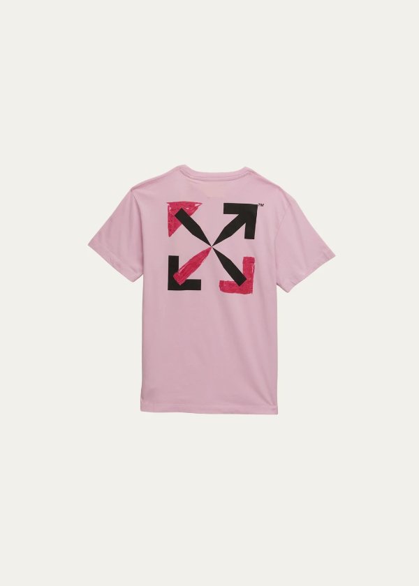 Girl's Logo-Print Cotton T-Shirt, Size 4-12