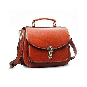 Kattee Retro Oil Leather Satchel Handbag