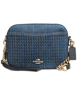 Studded Denim Camera Bag & Reviews - Handbags & Accessories - Macy's