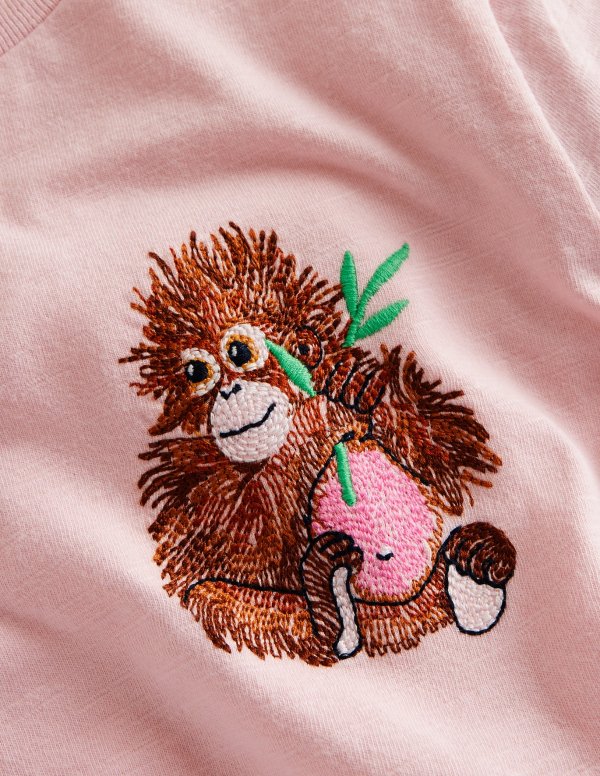 Superstitch Logo T-ShirtFrench Pink Orangutan