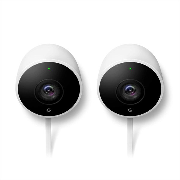Google Nest Cam 无线户外安全摄像头 2件装