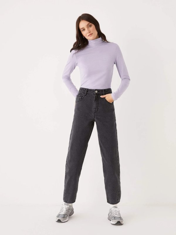The Linda Ballon Fit Jean in Washed Black