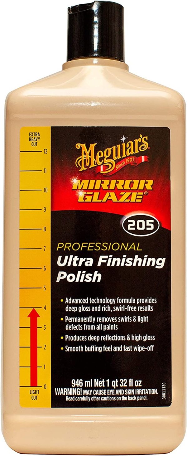 Meguiar's M20532 Mirror Glaze Ultra Finishing Polish, 32 Fluid Ounces, 1 Pack
