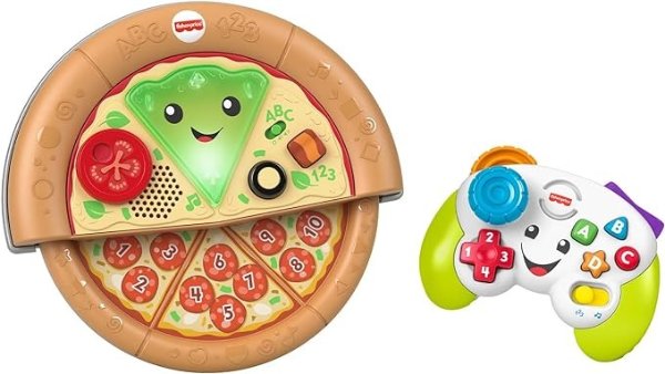 -price Laugh and Learn Game and Pizza Party Gift Set of 2 Toys with Lights Music and Learning Content for Baby and Toddlers Ages 6 36 Months [Amazon Exclusive]
