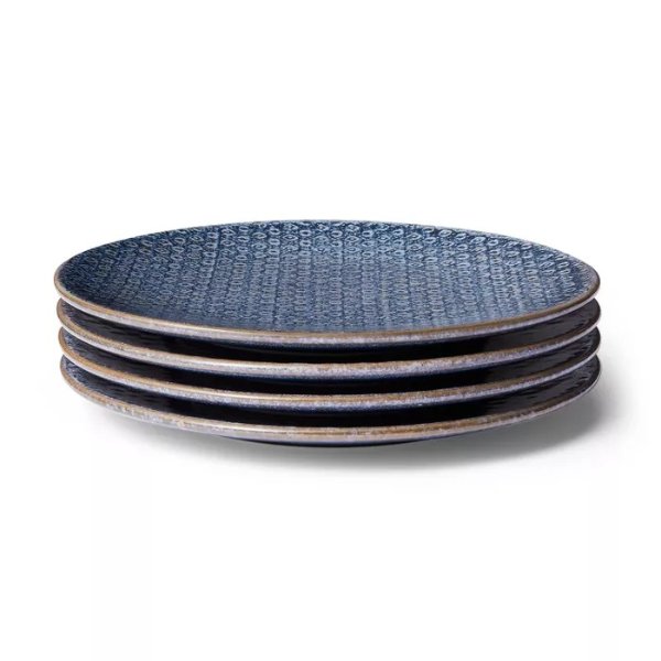 8" Textured Stoneware Salad Plate Blue - Levi's® x Target