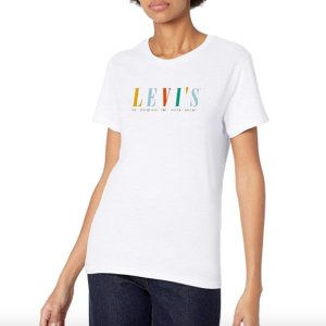 Levi's 女士Logo白色T恤