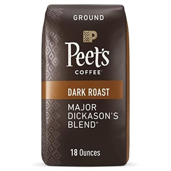 Major Dickason's Blend, Dark Roast Ground Coffee, Major Dickason's Blend, 18 Ounce