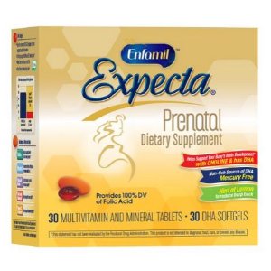 Enfamil Expecta Multivitamin 30 Count, and DHA Dietary Supplement 30 Count, for Pregnant and Nursing Mothers, 60 Count Total