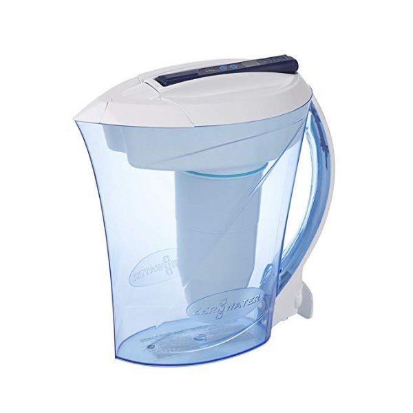 10 Cup Pitcher with Free Water Quality Meter BPA-Free NSF Certified to Reduce Lead and Other Heavy Metals