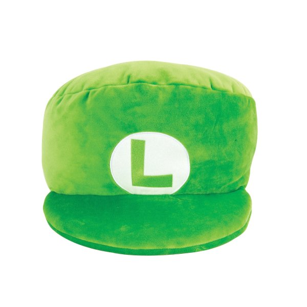 Mocchi Mocchi Plush, 12" Nintendo Super Mario Green Luigi Hat Plush Stuffed Toy
