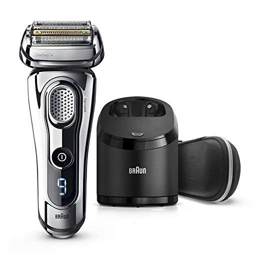 Series 9 Men's Electric Foil Shaver with Wet & Dry Integrated Precision Trimmer & Rechargeable and Cordless Razor with Clean&Charge Station, 9296cc