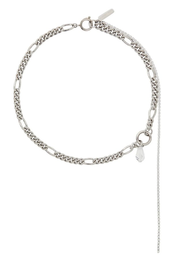 Silver Vicky Crystal Necklace