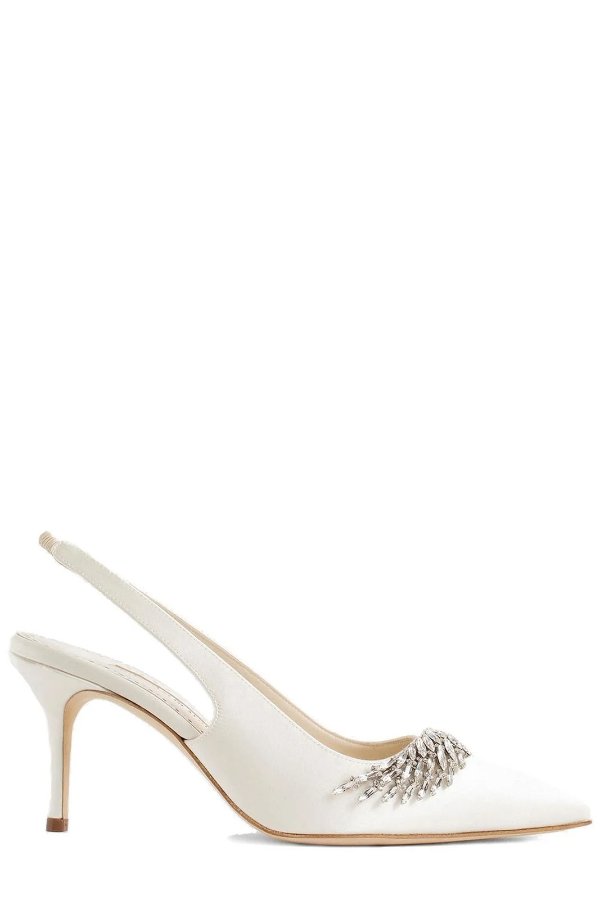 Embellished Pointed Toe Pumps – Cettire