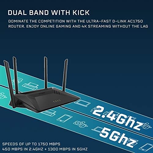 D-Link DIR-867 AC1750 3x3 Wireless WiFi Router 