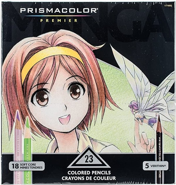 1774800 Premier Colored Pencils, Manga Colors, 23-Count
