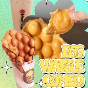 Egg Waffle Combo $11.5Meetfresh $1 Winter Melon Lemon Tea