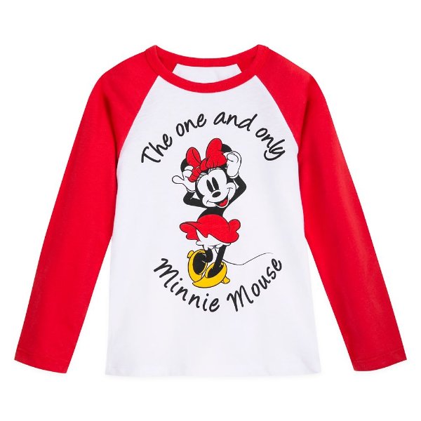 Minnie Mouse Long Sleeve Baseball T-Shirt for Girls | shopDisney