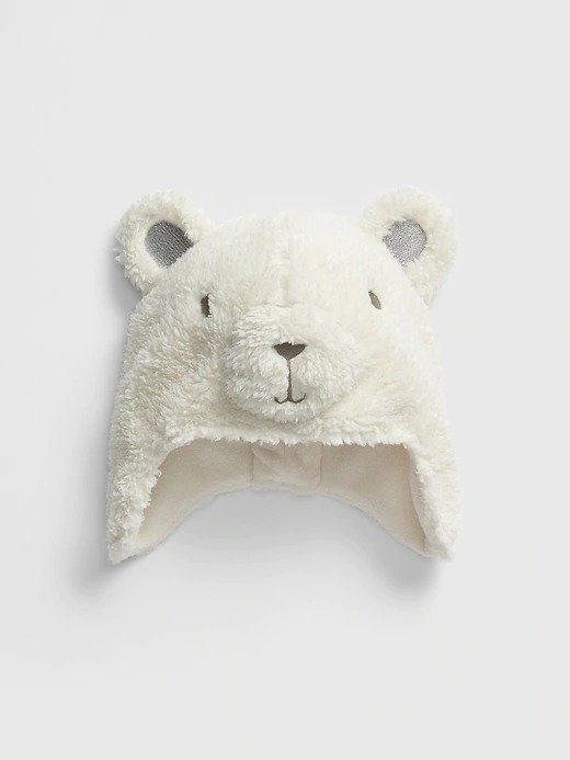 Toddler Polar Bear Trapper Hat