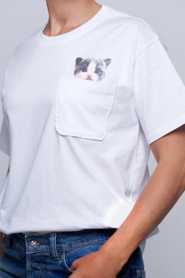 口袋猫咪T恤