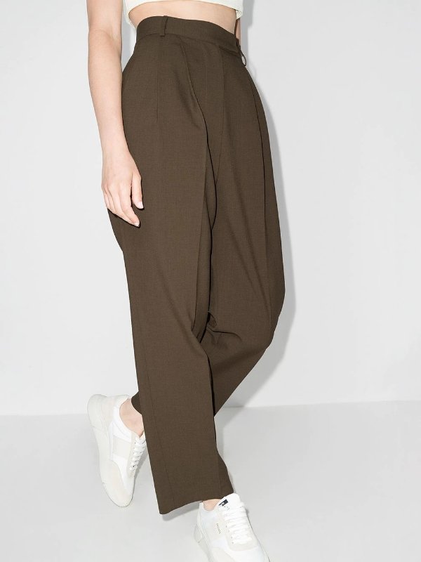 Bea high-waisted tapered trousers