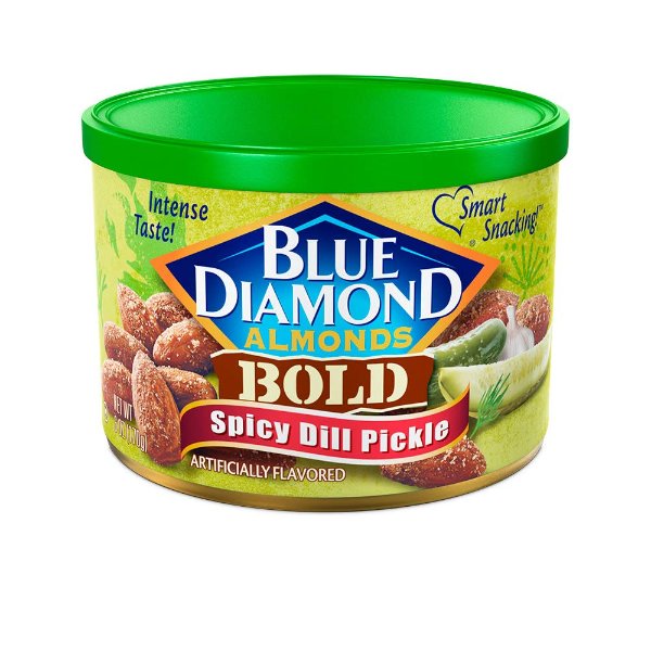 Blue Diamond Almonds, Bold Spicy Dill Pickle, 6 Ounce