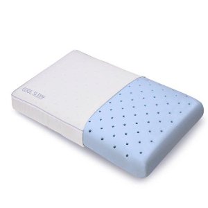 Classic Brands Cool Sleep Ventilated Gel Memory Foam Gusseted Pillow, Standard