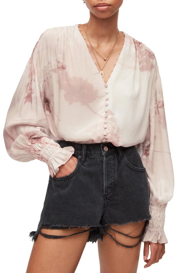Stella Ume Floral Long Sleeve Blouse