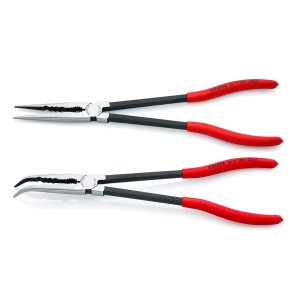 KNIPEX Tools - 2 Piece Extra Long Needle Nose Pliers Set With Keeper Pouch