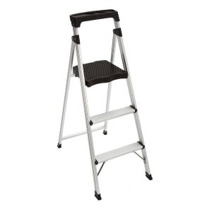 3-Step Aluminum Ultra-Light Step Stool Ladder with 225 lb. Load Capacity