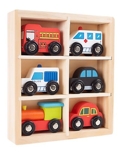 木质玩具车组