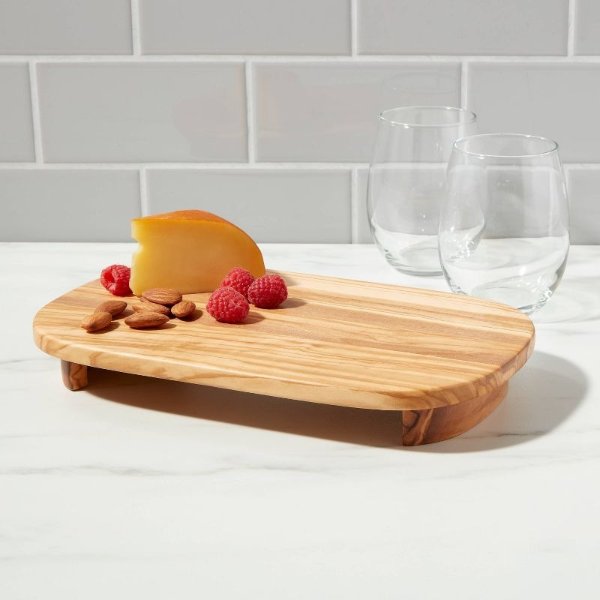 11&#34; x 7&#34; Olivewood Elevated Serving Board - Threshold&#8482;
